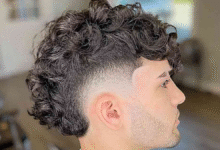 Burst Fade Curly Hair