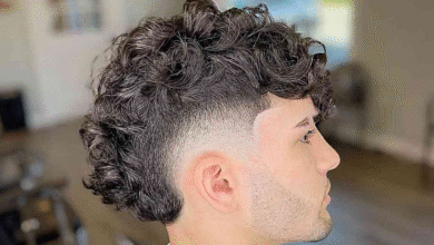 Burst Fade Curly Hair