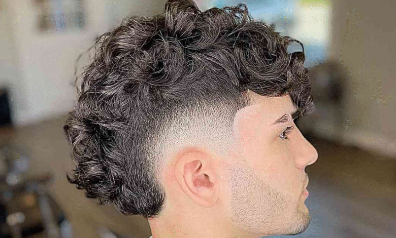 Burst Fade Curly Hair