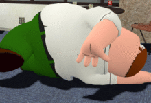 Peter Griffin Death Pose